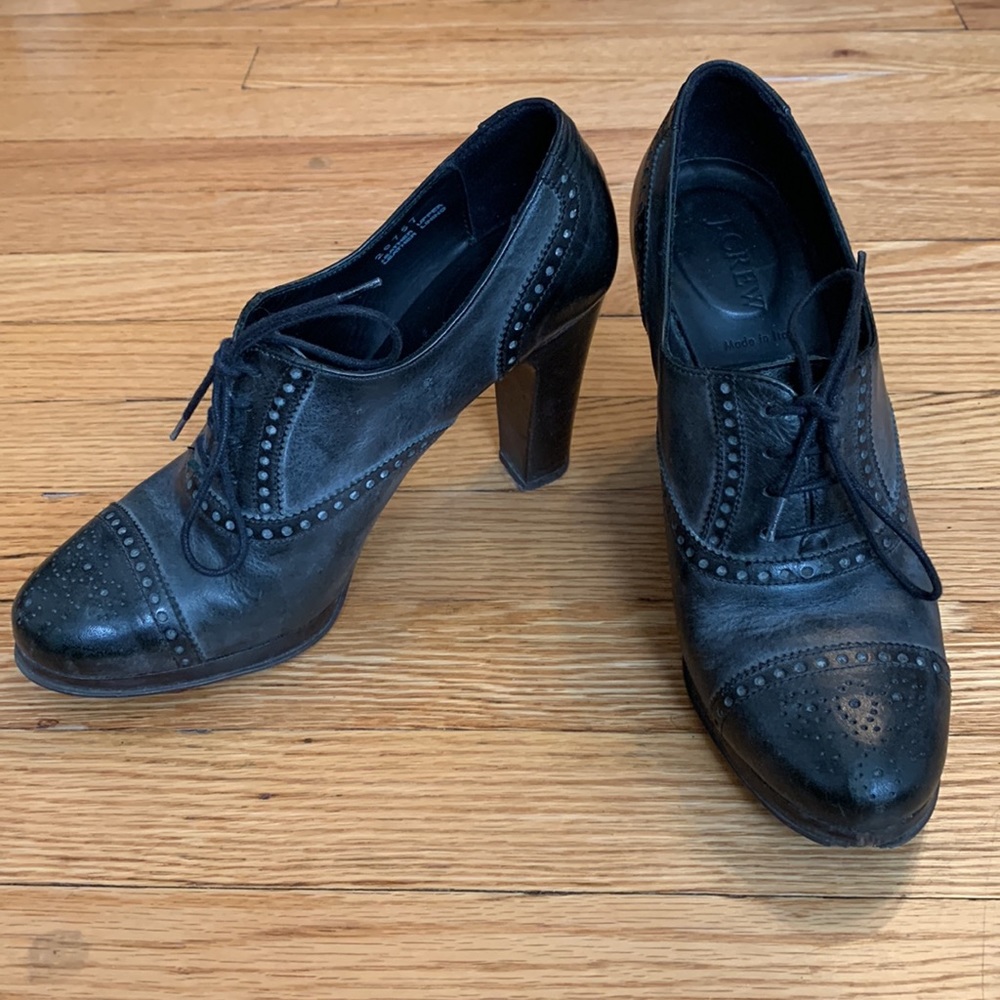 J. Crew Oxford Platform Heels